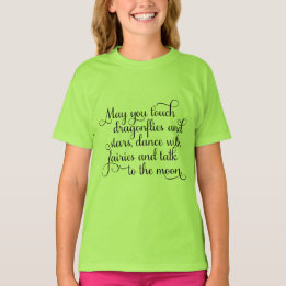Camiseta Puede usted bailar con las hadas, bendición