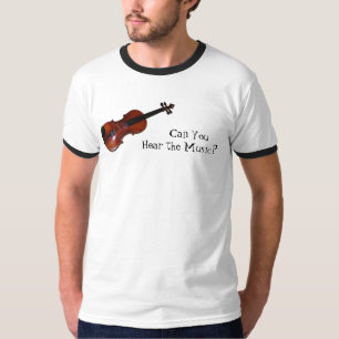 Camiseta ¿Puede usted oír la música? - Violín