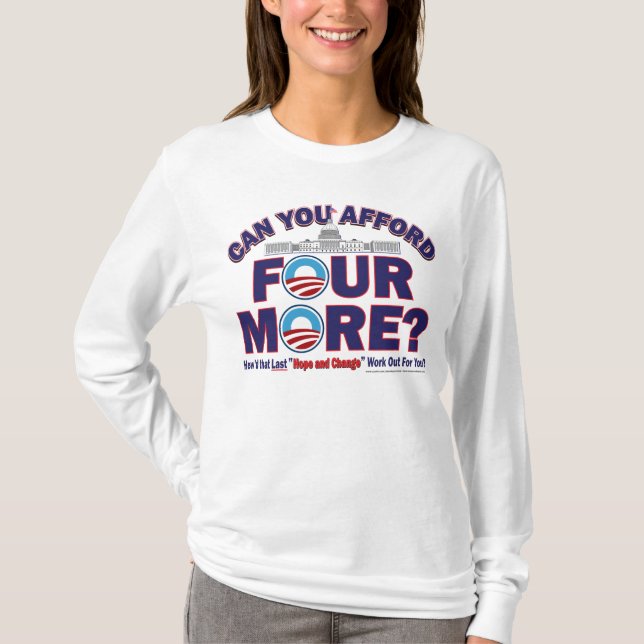 Camiseta Puede usted permitirse cuatro más (Anverso)