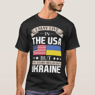 Camiseta Puede vivir en historia de los E.E.U.U. comenzó e