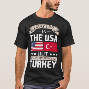 Camiseta Puede vivir en historia de los E.E.U.U. comenzó e