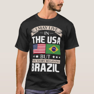 Camiseta Puede vivir en historia de los E.E.U.U. comenzó e