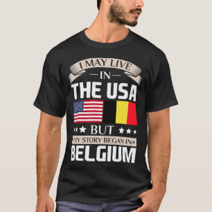 Camiseta Puede vivir en historia de los E.E.U.U. comenzó en