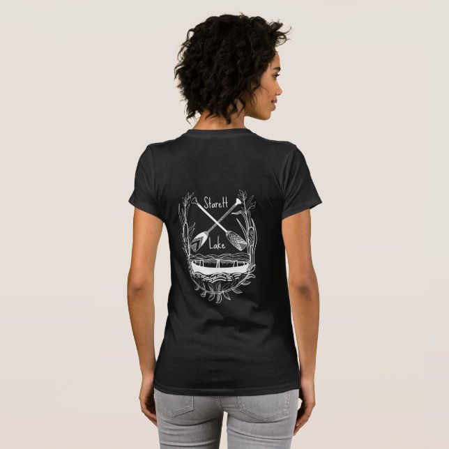 Camiseta ¿Puedes canoas? Lago Starett (Reverso completo)