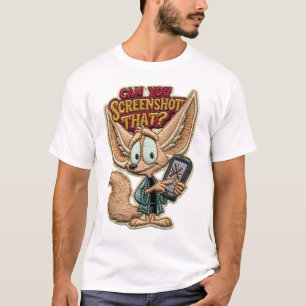 Camiseta ¿Puedes Capturar Esa Bordada Zorra Fennec Divertid