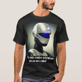 Camiseta Puedes cometer errores, no eres un robot