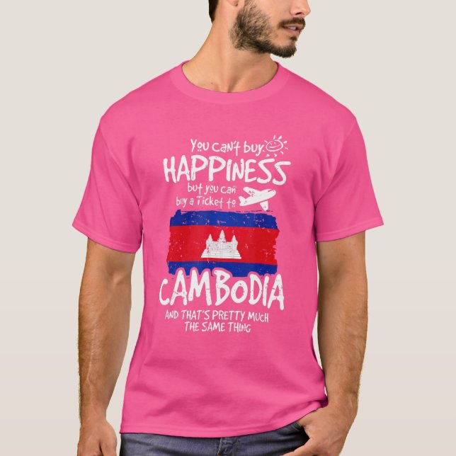 Camiseta Puedes Comprar Un Billete A Camboya (Anverso)