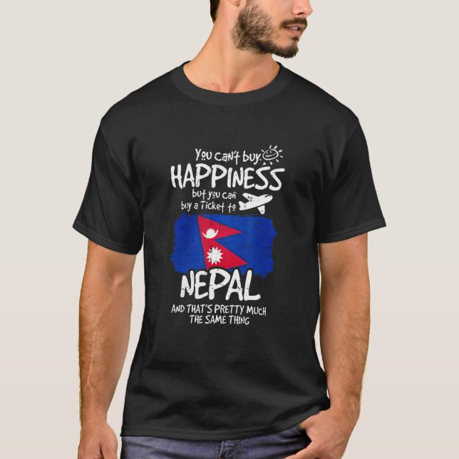 Camiseta Puedes Comprar Un Billete A Nepal (Anverso)