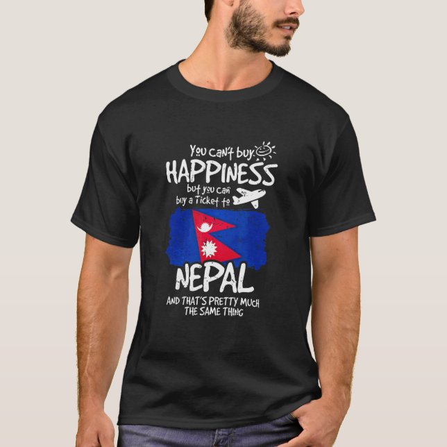 Camiseta Puedes Comprar Un Billete Para Nepal (Anverso)