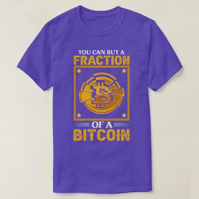 Camiseta Puedes comprar una fracción de una criptografía B  (Diseño del anverso)