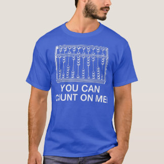 Camiseta Puedes Contar Conmigo Abacus Funny Math Teacher T