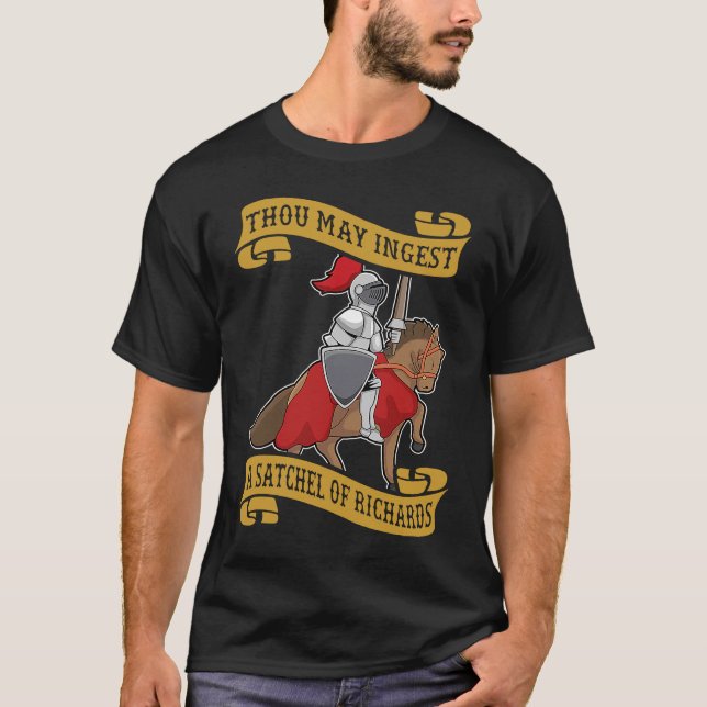 Camiseta Puedes ingerir una cáscara de richard Knight y h (Anverso)