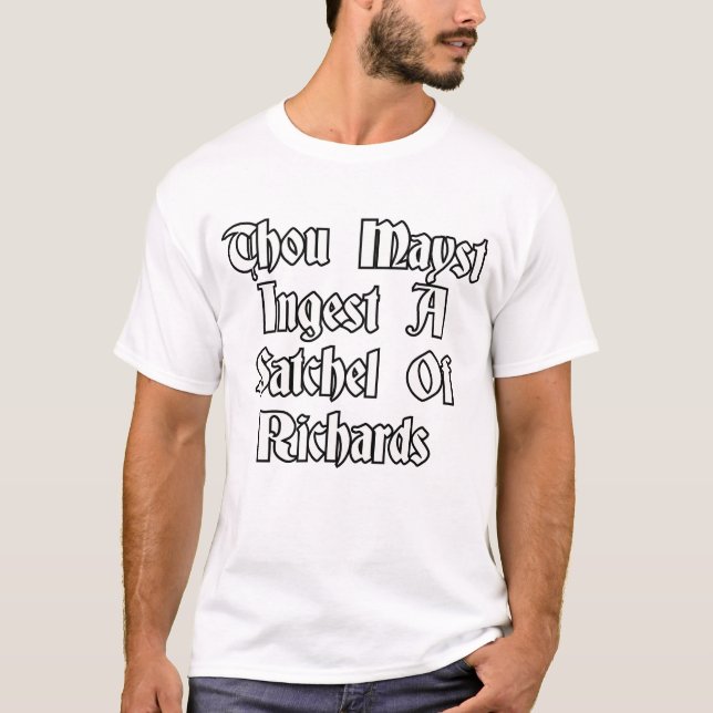 Camiseta Puedes ingerir una cáscara de Richards (Anverso)