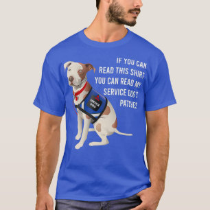 Camiseta Puedes Leer Mis Parches De Perros De Servicio Para
