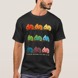 Camiseta puedes ser cualquier cosa que quieras ser camaleón