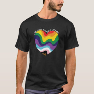 Camiseta Puedes ser tú mismo conmigo LGBT Transgénero Gay
