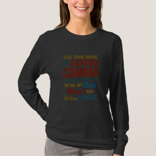 Camiseta Puedes tener mi coma de Oxford  Coma Profesora de 