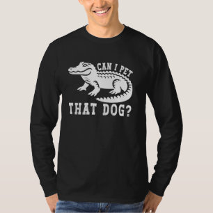Camiseta ¿Puedo acariciar a ese perro chistoso meme de caim