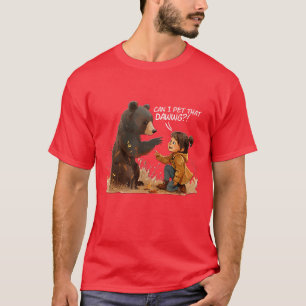 Camiseta ¿Puedo acariciar a ese perro Meme divertido