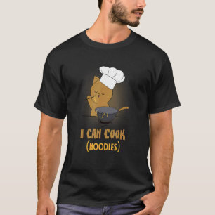 Camiseta Puedo Cocinar Fideos Gatito Gato Cocina Cocina Re