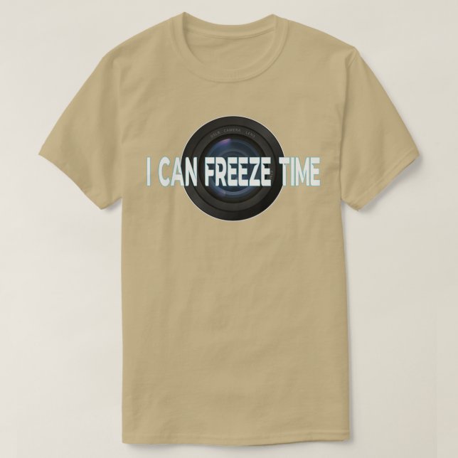 Camiseta Puedo congelar el tiempo (Diseño del anverso)