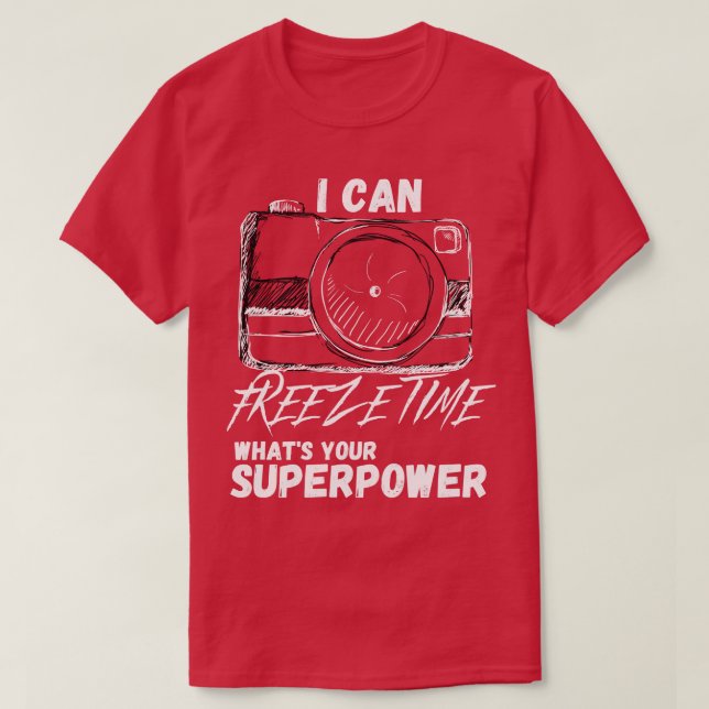 Camiseta Puedo Congelar El Tiempo 1 (Diseño del anverso)