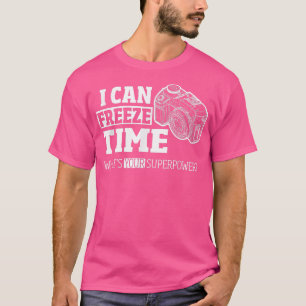 Camiseta Puedo congelar el tiempo    de fotógrafo de Túnez 