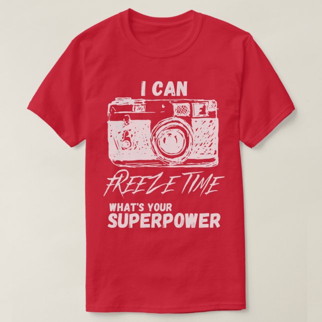 Camiseta Puedo Congelar Tiempo 2 (Diseño del anverso)