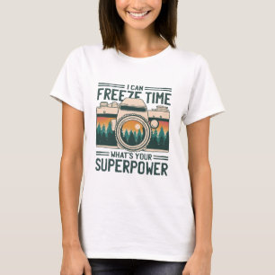 CAMISETA PUEDO CONGELAR TIEMPO CUÁL ES TU SUPERPOTENCIA