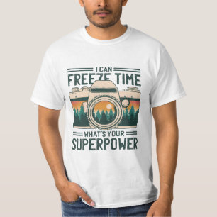 CAMISETA PUEDO CONGELAR TIEMPO CUÁL ES TU SUPERPOTENCIA