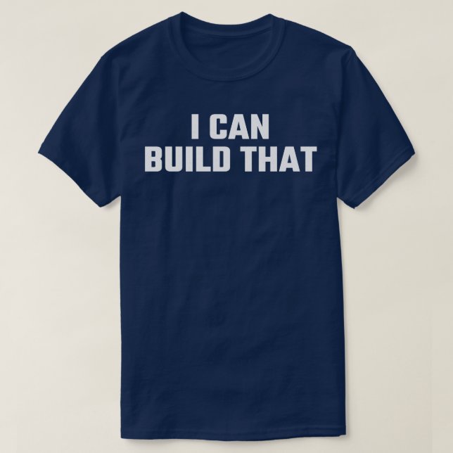 Camiseta puedo construir esa madera (Diseño del anverso)