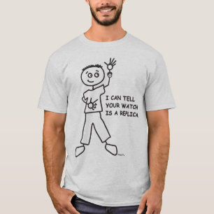 Camiseta Puedo decir su reloj soy una reproducción.