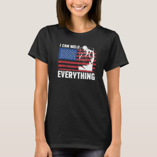 Camiseta Puedo Dejar Todo Lo Que Usa Flag America Flag Weld
