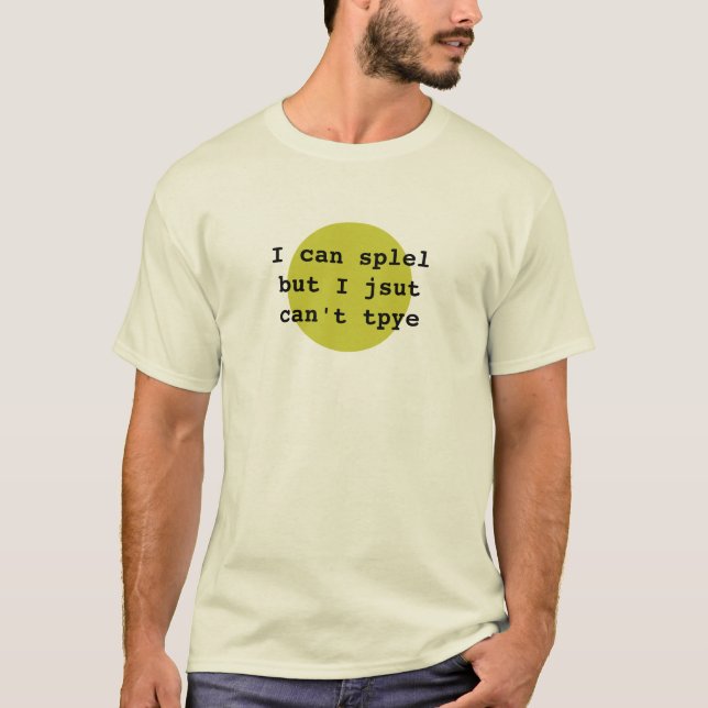 Camiseta Puedo deletrear (Anverso)