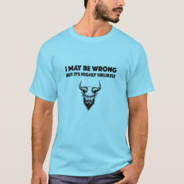 Camiseta Puedo equivocarme, pero es muy improbable - Hombre