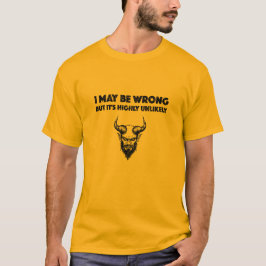 Camiseta Puedo equivocarme, pero es muy improbable - Hombre