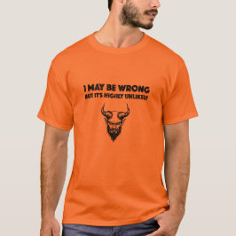 Camiseta Puedo equivocarme, pero es muy improbable - Hombre