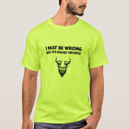 Camiseta Puedo equivocarme, pero es muy improbable - Hombre