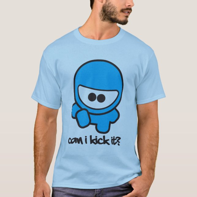 Camiseta ¿Puedo golpearlo con el pie? (Anverso)