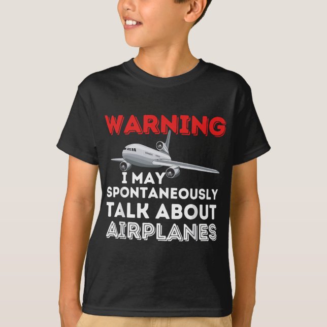 Camiseta Puedo hablar de aviones - Gracioso piloto y aviaci (Anverso)