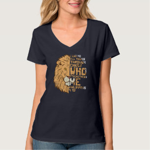 Camiseta Puedo Hacer Cosas A Través De Cristo León Filipens