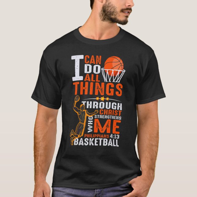 Camiseta Puedo Hacer Cosas A Través De Cristo Que Me Fortal (Anverso)