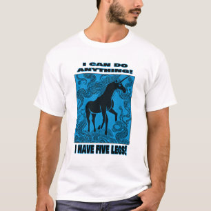 Camiseta ¡Puedo hacer cualquier cosa! ¡Tengo cinco patas!