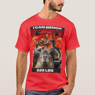Camiseta Puedo hacer press de banca con 225 libras divertid