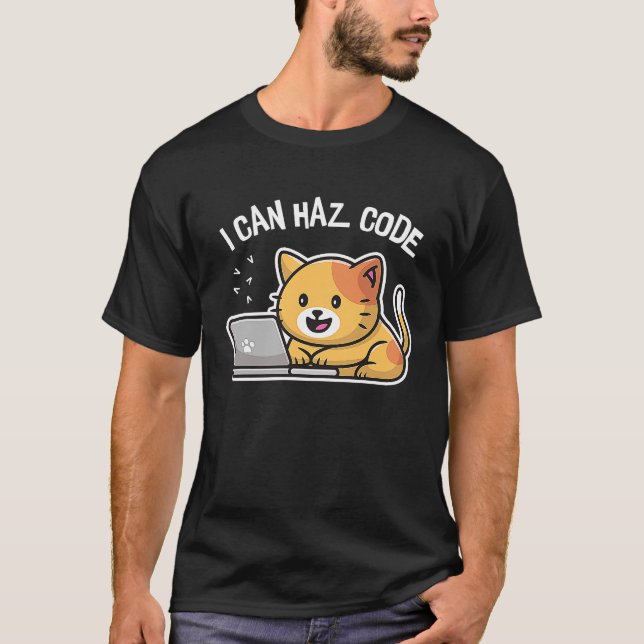 Camiseta Puedo hacer que el programador de gatos de la comp (Anverso)