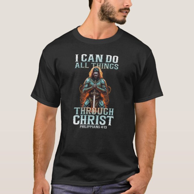 Camiseta Puedo Hacer Todas Las Cosas A Través De Cristo (Anverso)