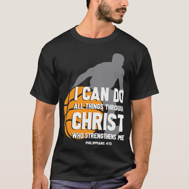 Camiseta Puedo Hacer Todas Las Cosas A Través De Cristo Chr (Anverso)