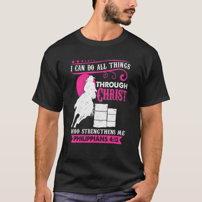 Camiseta Puedo Hacer Todas Las Cosas A Través De Cristo Que (Anverso)