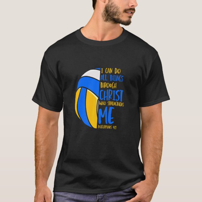 Camiseta Puedo Hacer Todas Las Cosas A Través De Cristo Que (Anverso)