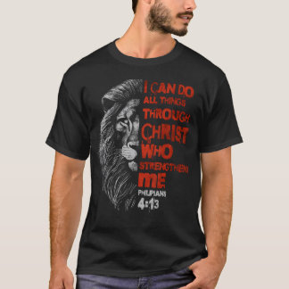 Camiseta Puedo hacer todas las cosas a través de la fe del